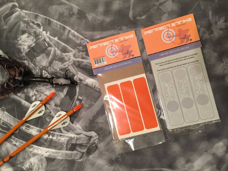 Perfect Strike Archery Circles and Dots Decals for Scope Lenses. Great for Practice or Competition. Perfect Strike Adhesive Backed Vinyl Decals. (Orange) - Image 3